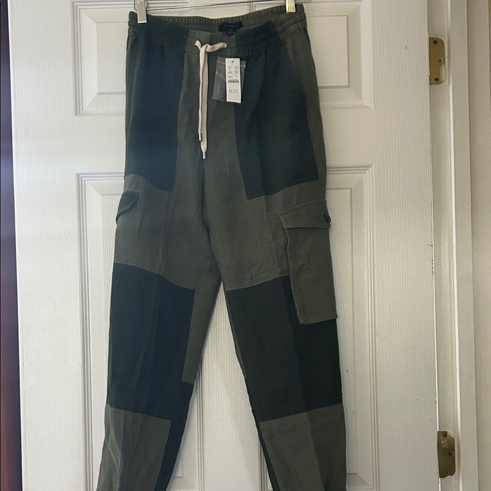J. Crew Olive Patchwork Cargo Joggers - image 4